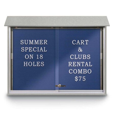 United Visual Products Indoor Enclosed Combo Board, 42"x32", Bronze Frame/Black & Keylime UVCB4232BZ-BLACK-KEYLIME